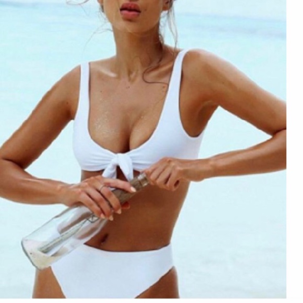 White halter bikini NEW - size small